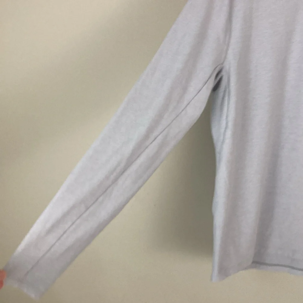 Lululemon men’s long-sleeve 124 gray/blue shirt, medium - Picture 6 of 16